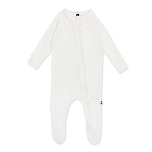 Cloud Pointelle Zippered Footie
