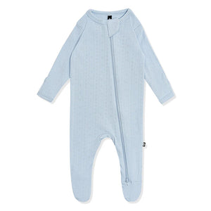 Breeze Pointelle Zippered Footie