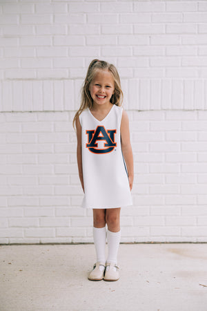 *PRE-ORDER* White Auburn Cheer Uniform (Baby)