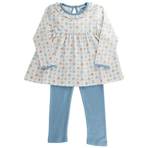 Pumpkin Print Tunic Pant Set (Kid)