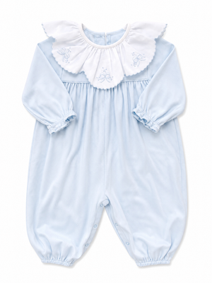 Blue Bow Knit Longall