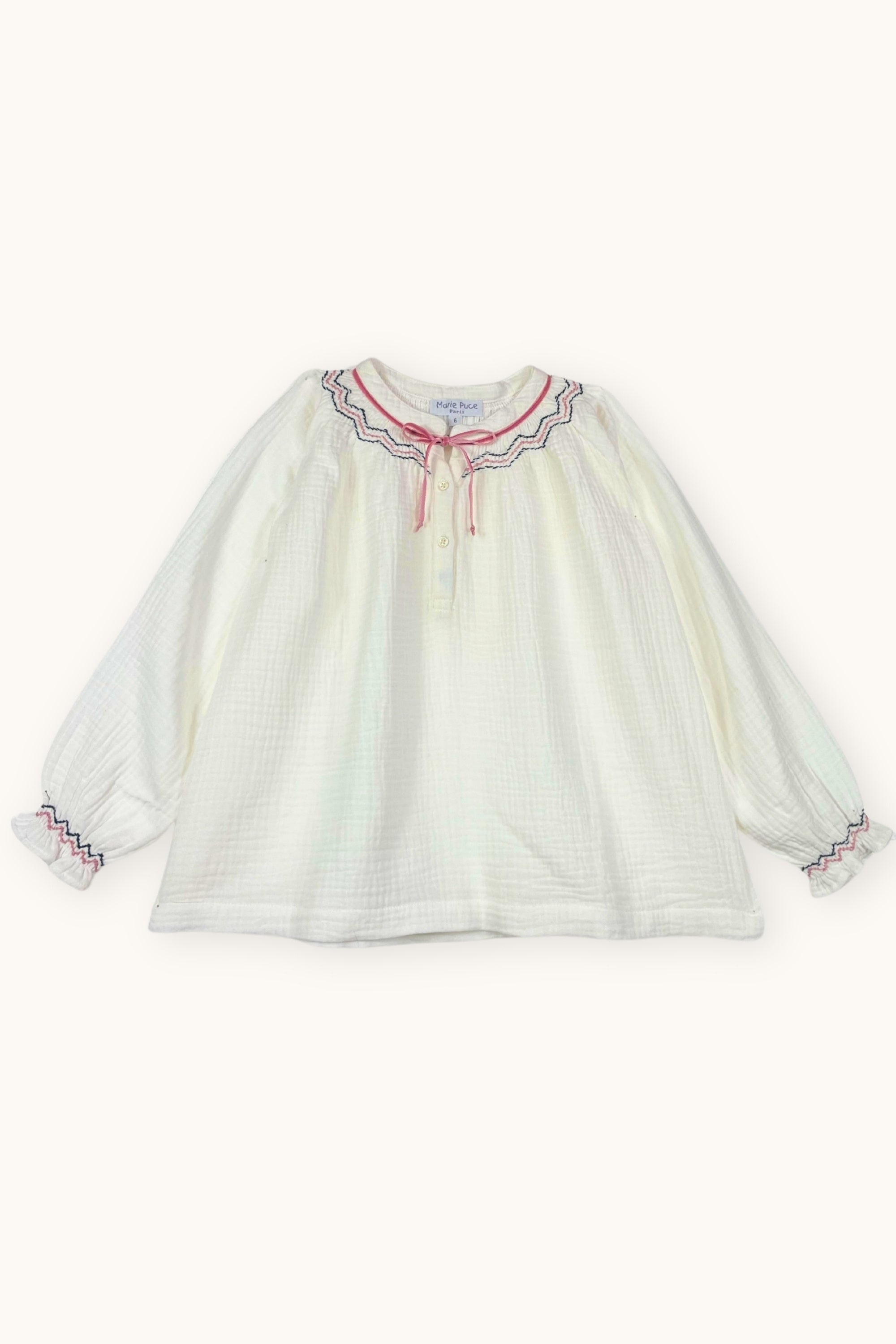 Milk Gauze Aria Blouse (Big Kid)