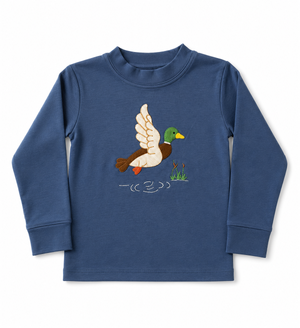 Navy Up Up & Away LS Crew Neck Shirt