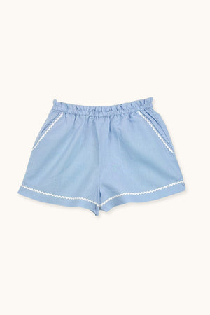 Powder Blue Capri Shorts