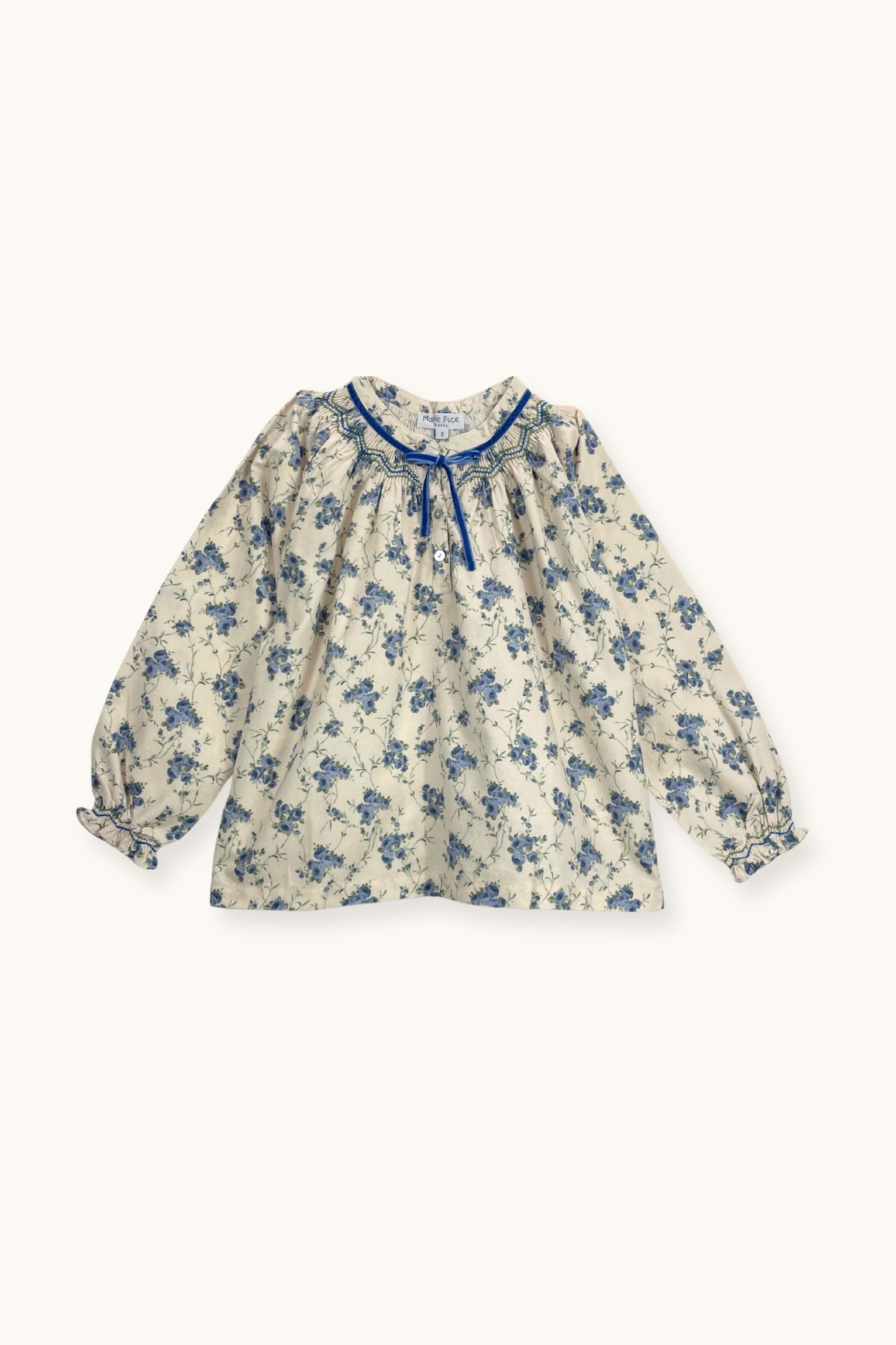 Blue Flowers Aria Blouse