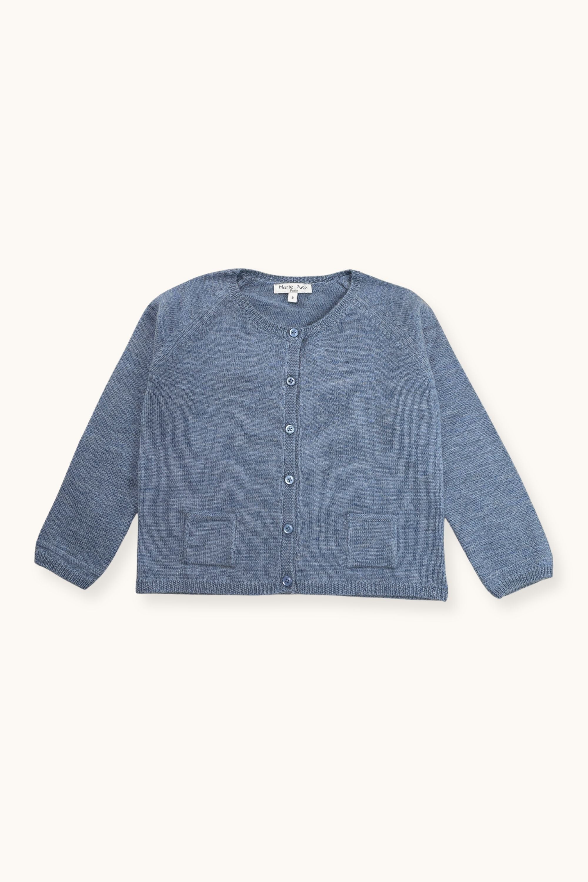 Blue Wool Loulou Cardigan
