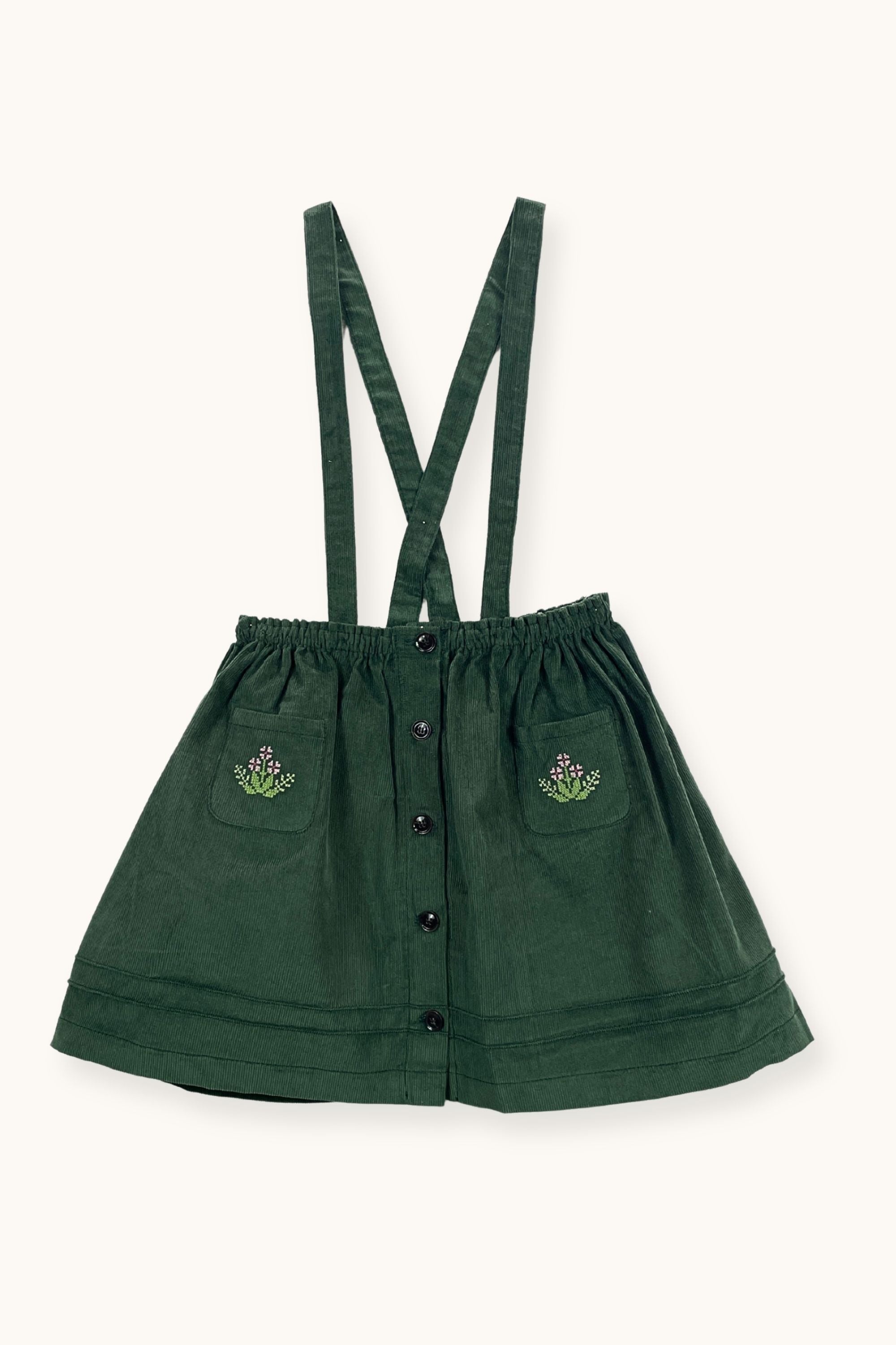 Pine Green Cord Roma Skirt