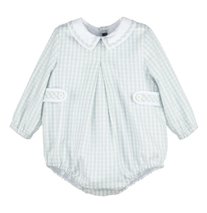 Frosty Blue Check Bubble