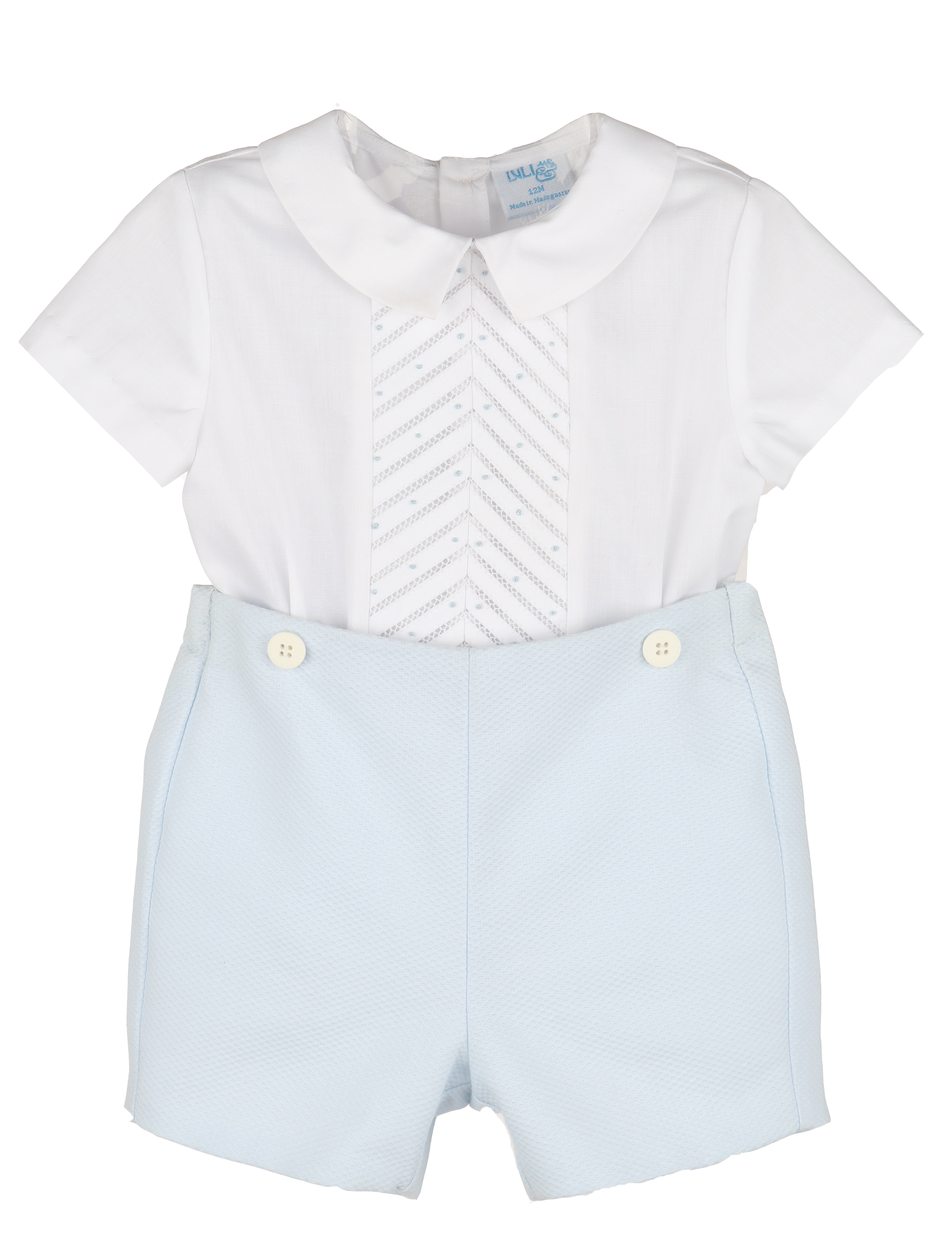 Pique Blue Randal Set (Baby)