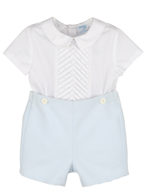 Pique Blue Randal Set (Baby)