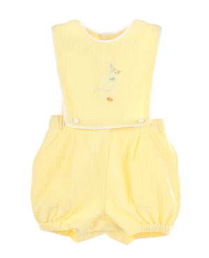 Silly Goose Boy Yellow Overall