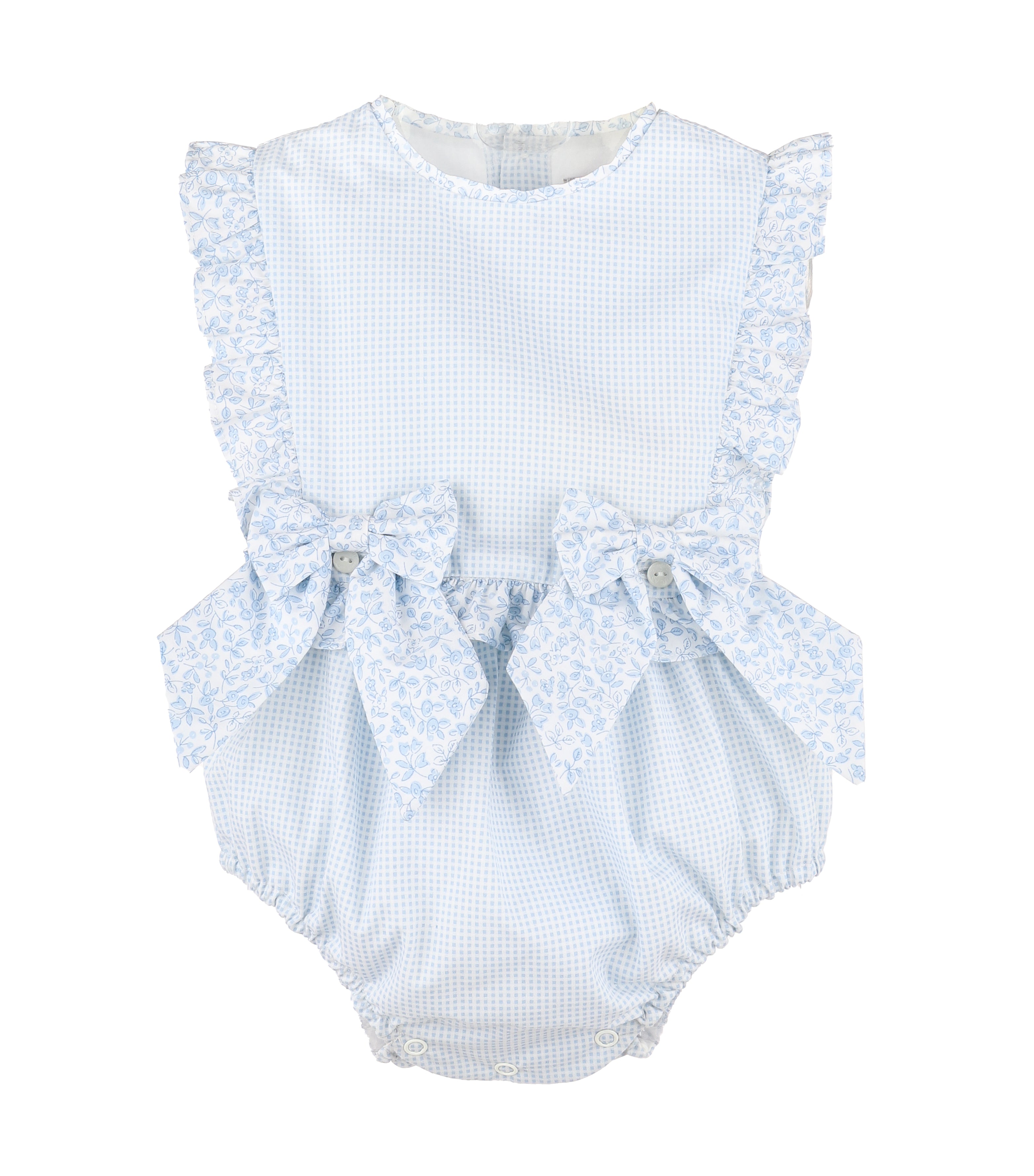 Girl Blue Bloom Overalls