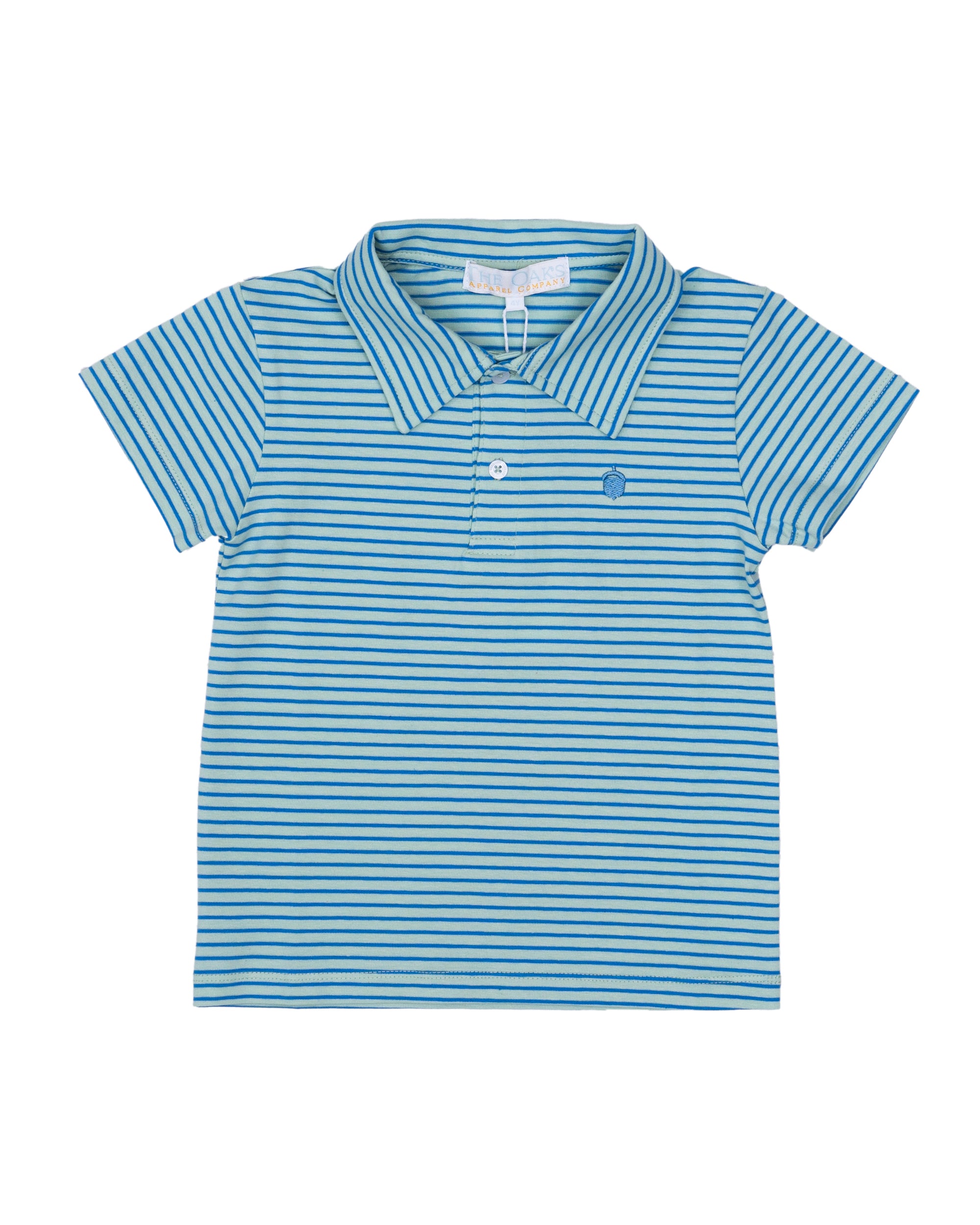 Blue & Green Striped Watson Polo