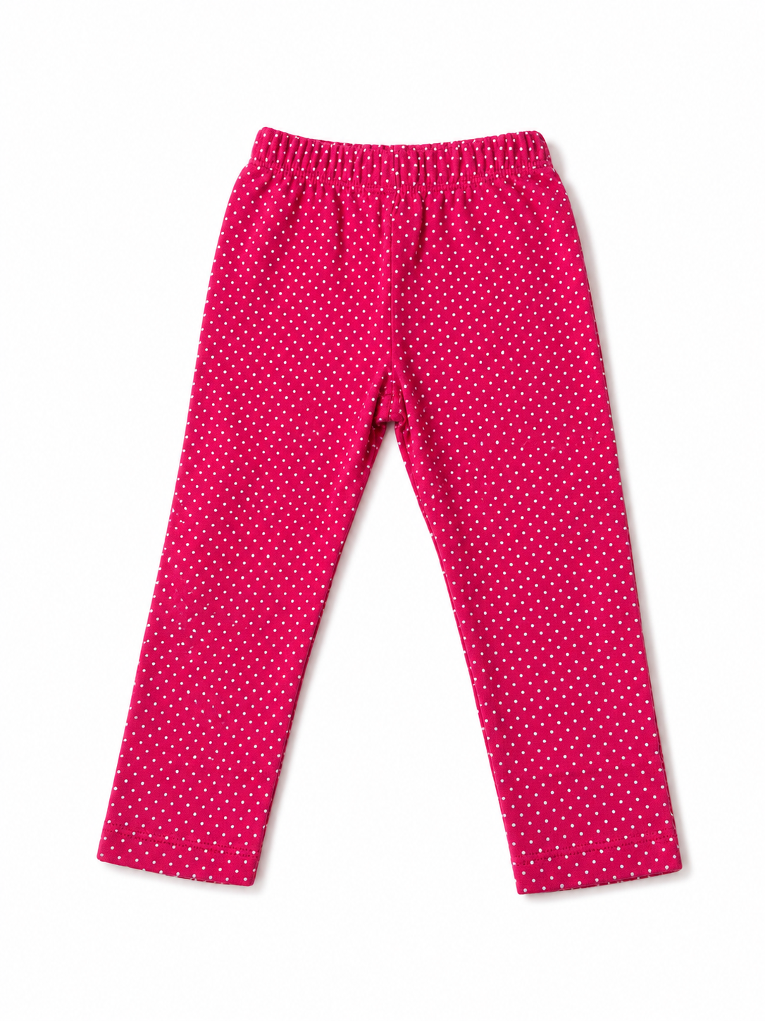 Deep Red w/ White Dot Straight Legging