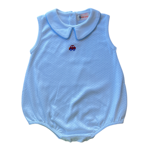 Blue Dot Sleeveless Car Bubble
