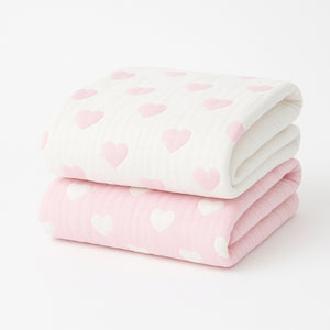 Hearts Receiving Baby Blanket