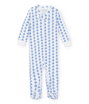 Pajama Zip Up Parker Sailing Away