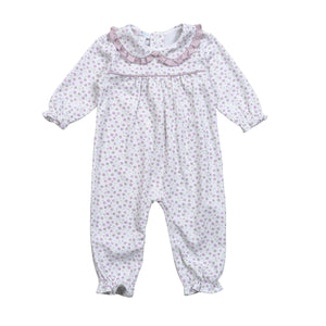 Lyn Purple Floral Pima Romper (Infant)