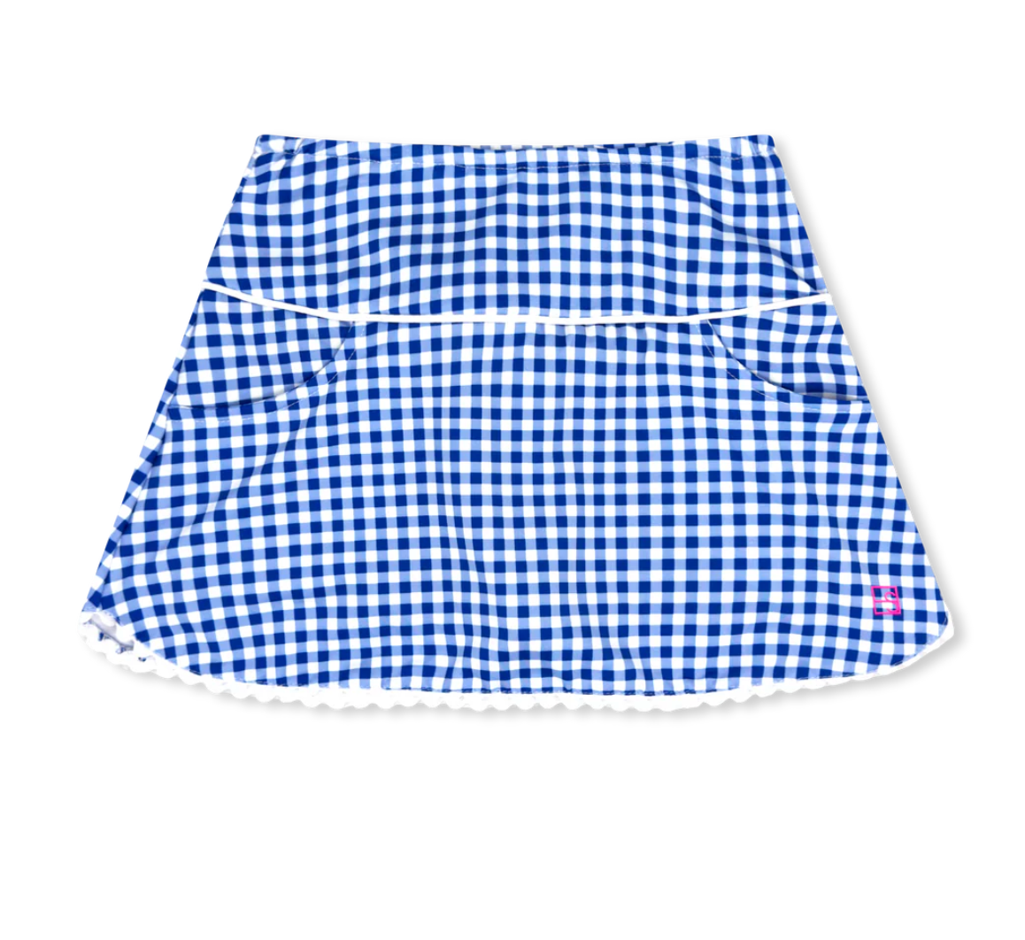 Tiffany Skort-Red/Purple/Royal Gingham