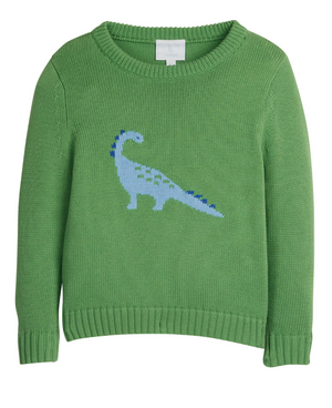 Blue Dino Intarsia Sweater