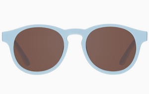 Baby Blue Keyhole Baby & Kid Sunglasses w Amber Lenses Ages 0-2
