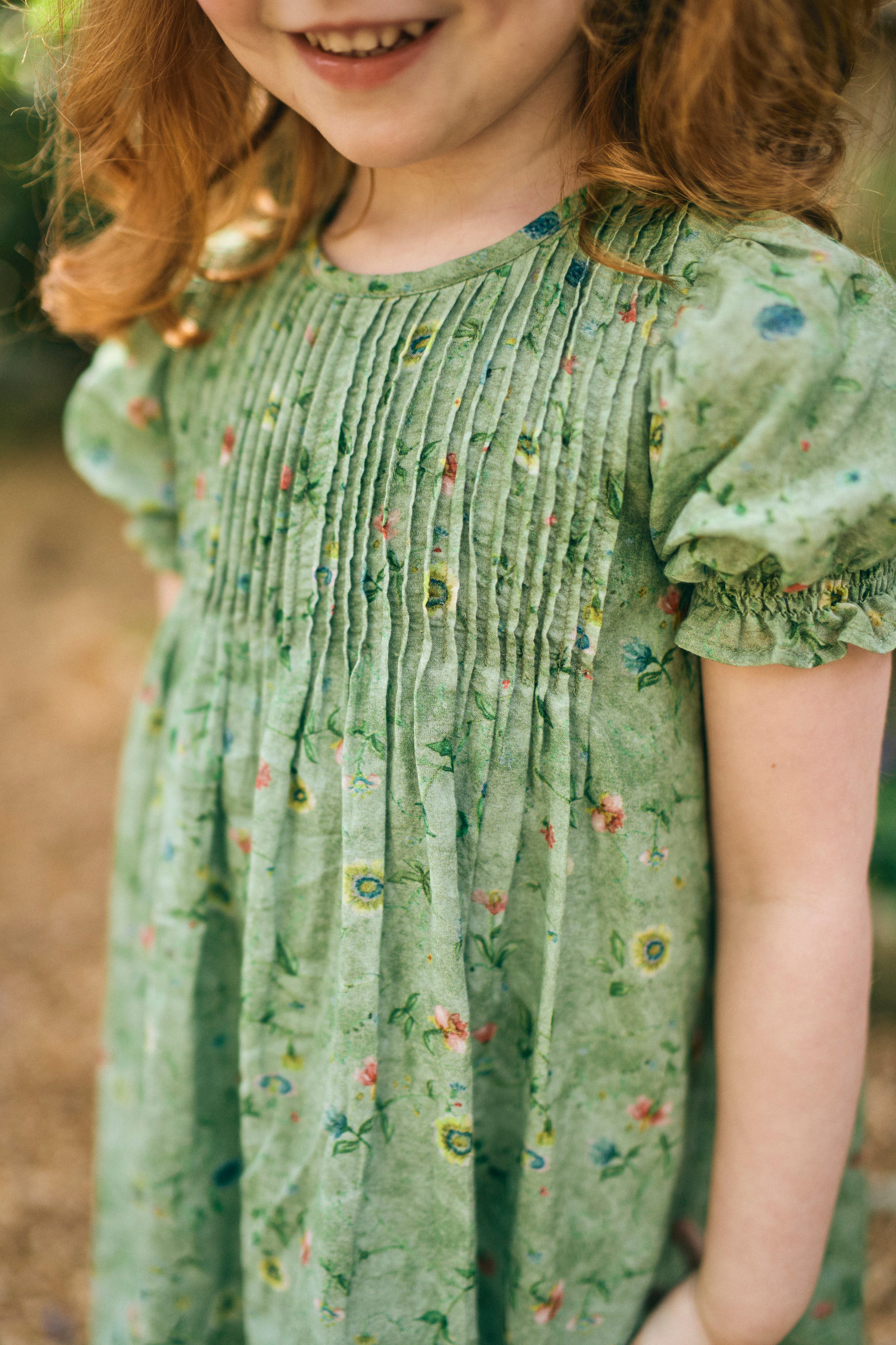 Lottie Dress - Whimsical Meadow (Big Kid)