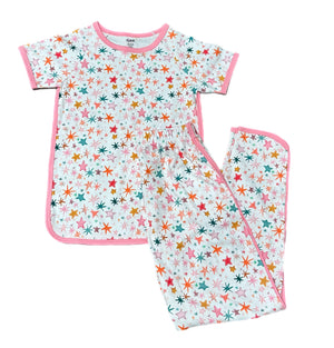 Star Lounge Short Set-Short Sleeve (Big Kid)