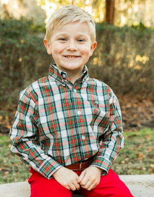 Evergreen Roscoe Button Down (Kid)