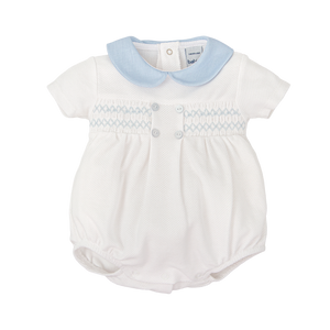 White w/ Blue Bubble