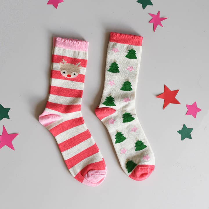 Jolly Christmas 2 Pack Socks