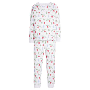 Ruffle Printed Jammies-Ornaments (Kid/Big Kid)