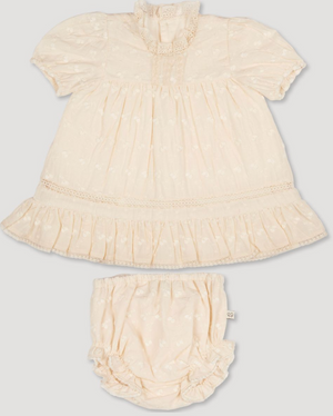 Hazelnut Cream Mae Dress & Bloomer (Toddler)