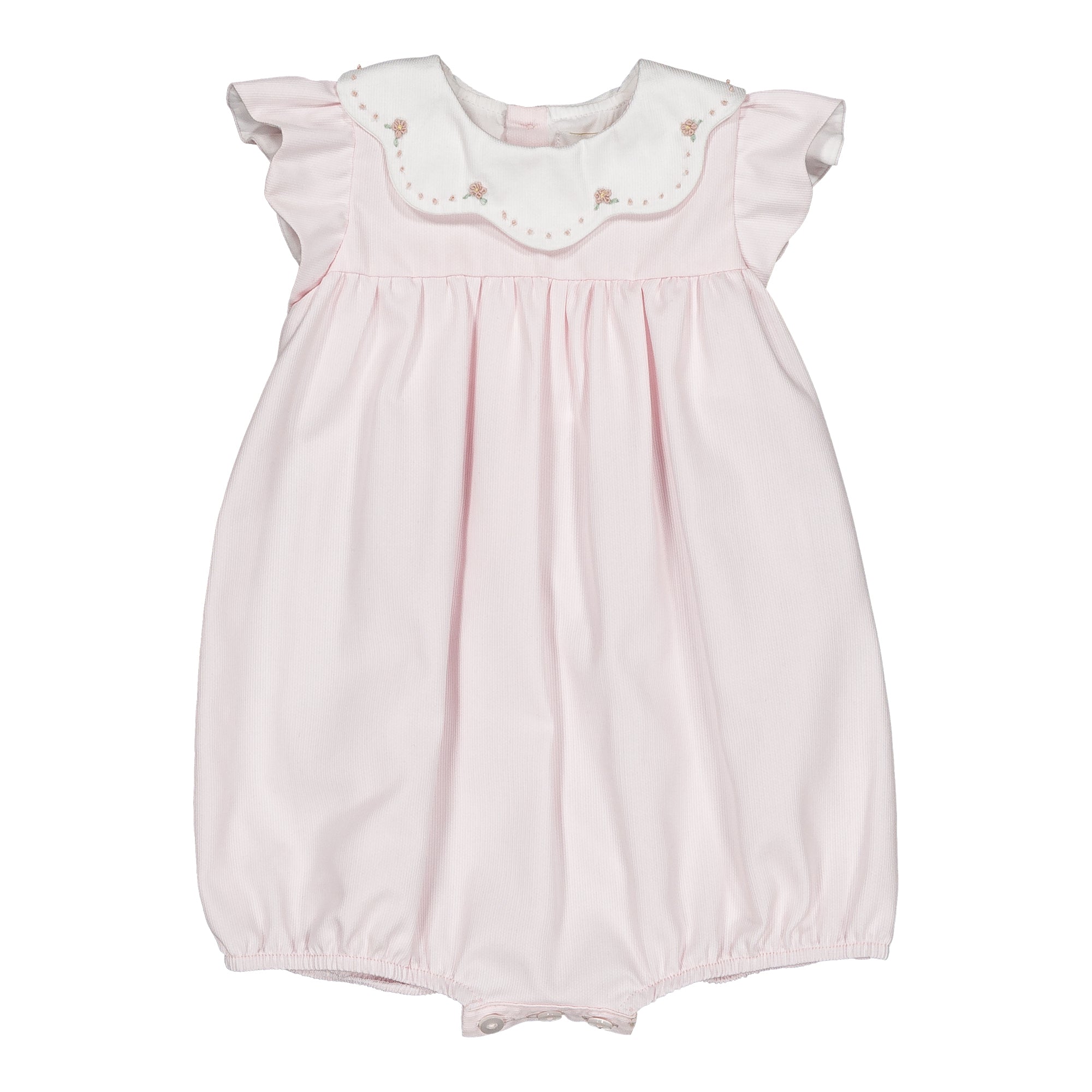Pink Pique Charlotte Romper