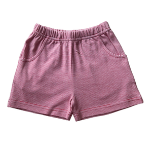 Red Stripe Front Pocket Shorts