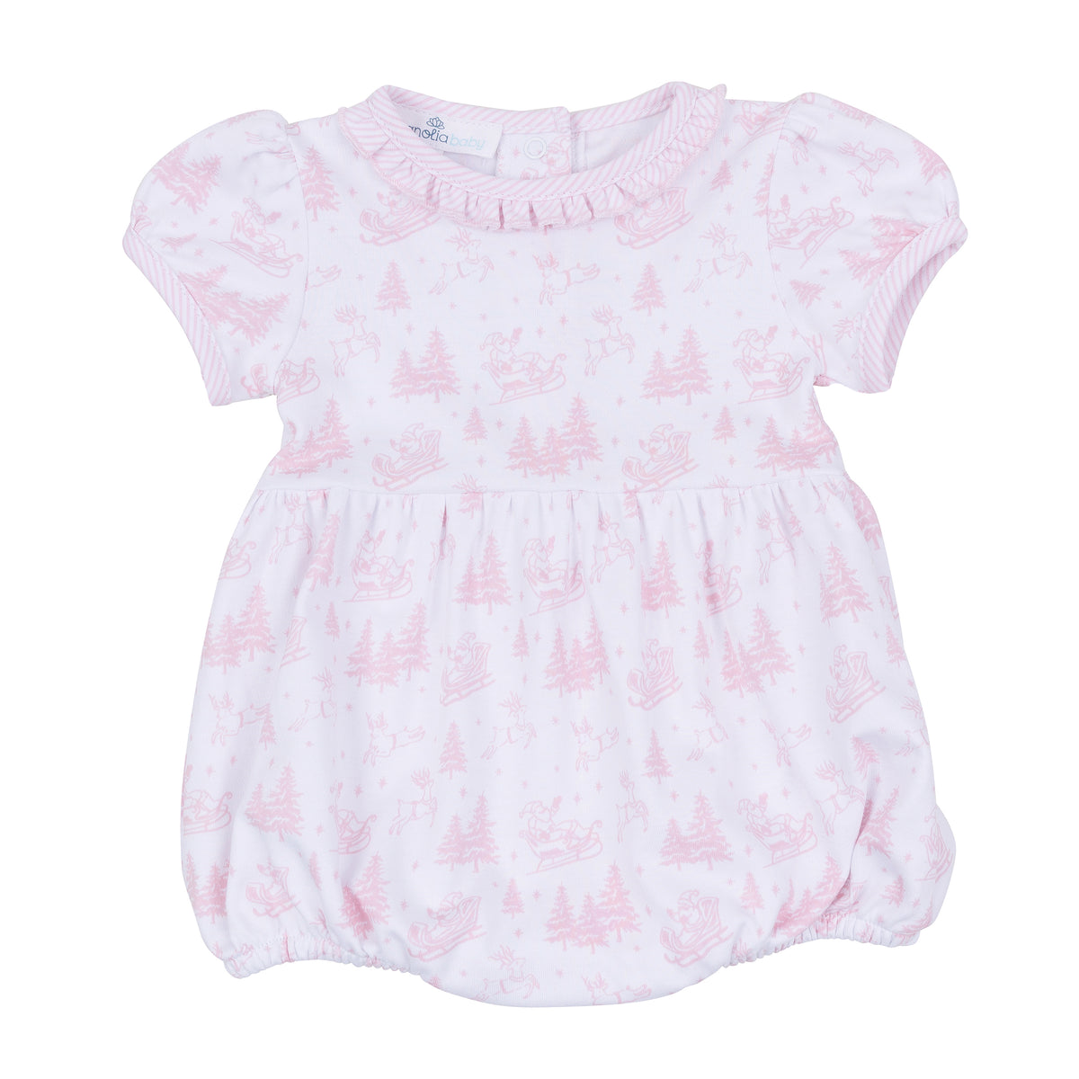 Pink Holiday Toile Bubble