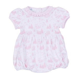 Pink Holiday Toile Bubble