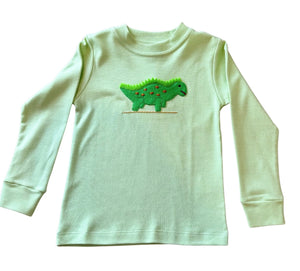 Green Stripe Dino Crewneck (Kid)