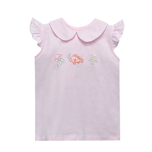 Ocean Charms Pink Emma Blouse