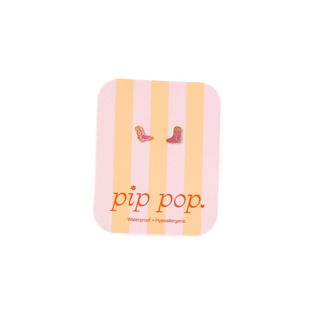 Cowboy Boot Stud Earrings