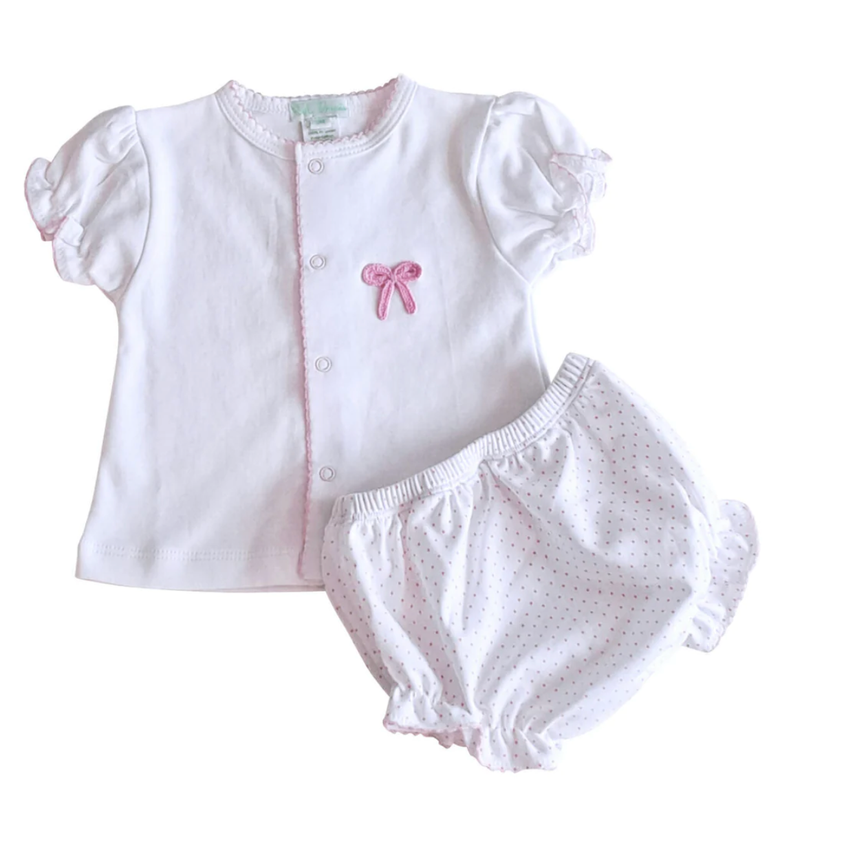 Bows Crochet Diaper Set