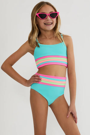 Little Millie/Mae Hibiscus Cove Colorblock Set