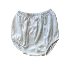 Boy White w/ Blue Dot Diaper Cover