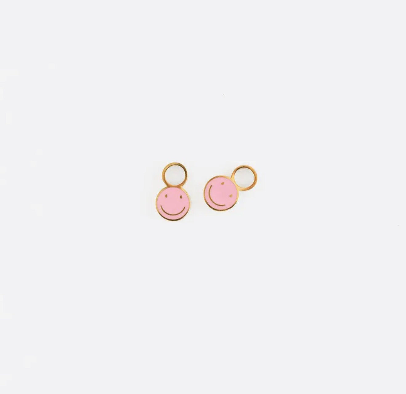 Smiley Face Charm Earrings