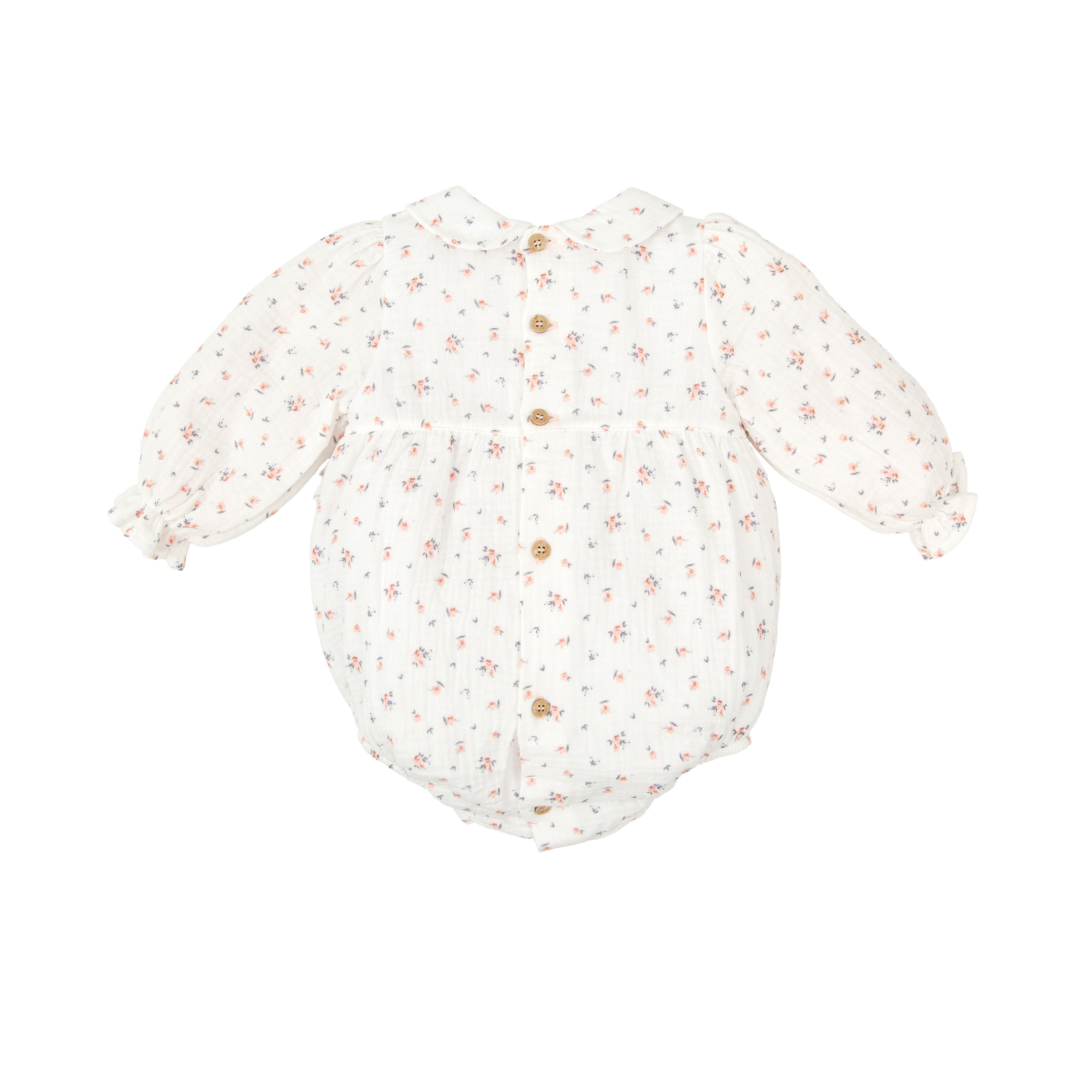 Autumn Floral Lace Muslin Bubble (Infant)