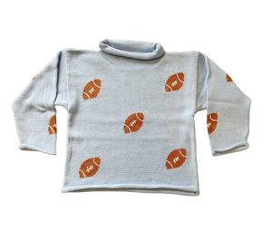 Sky Blue Football Rollneck (Toddler)