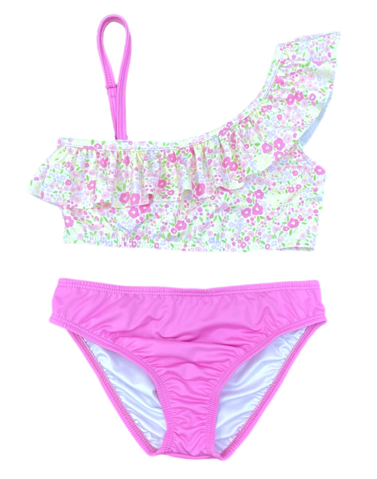 Katy Fuchsia Floral Two Piece Swim (Big Kid)