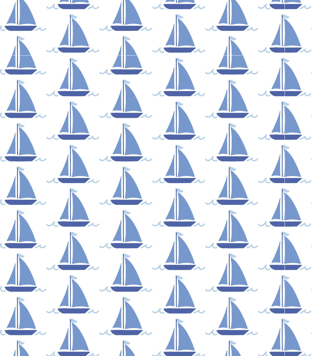Pajama Zip Up Parker Sailing Away