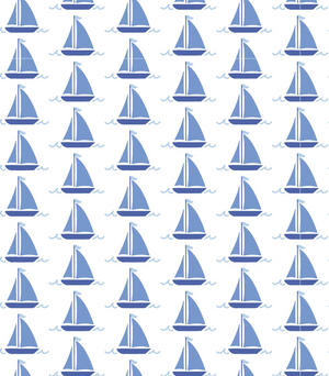 Pajama Zip Up Parker Sailing Away