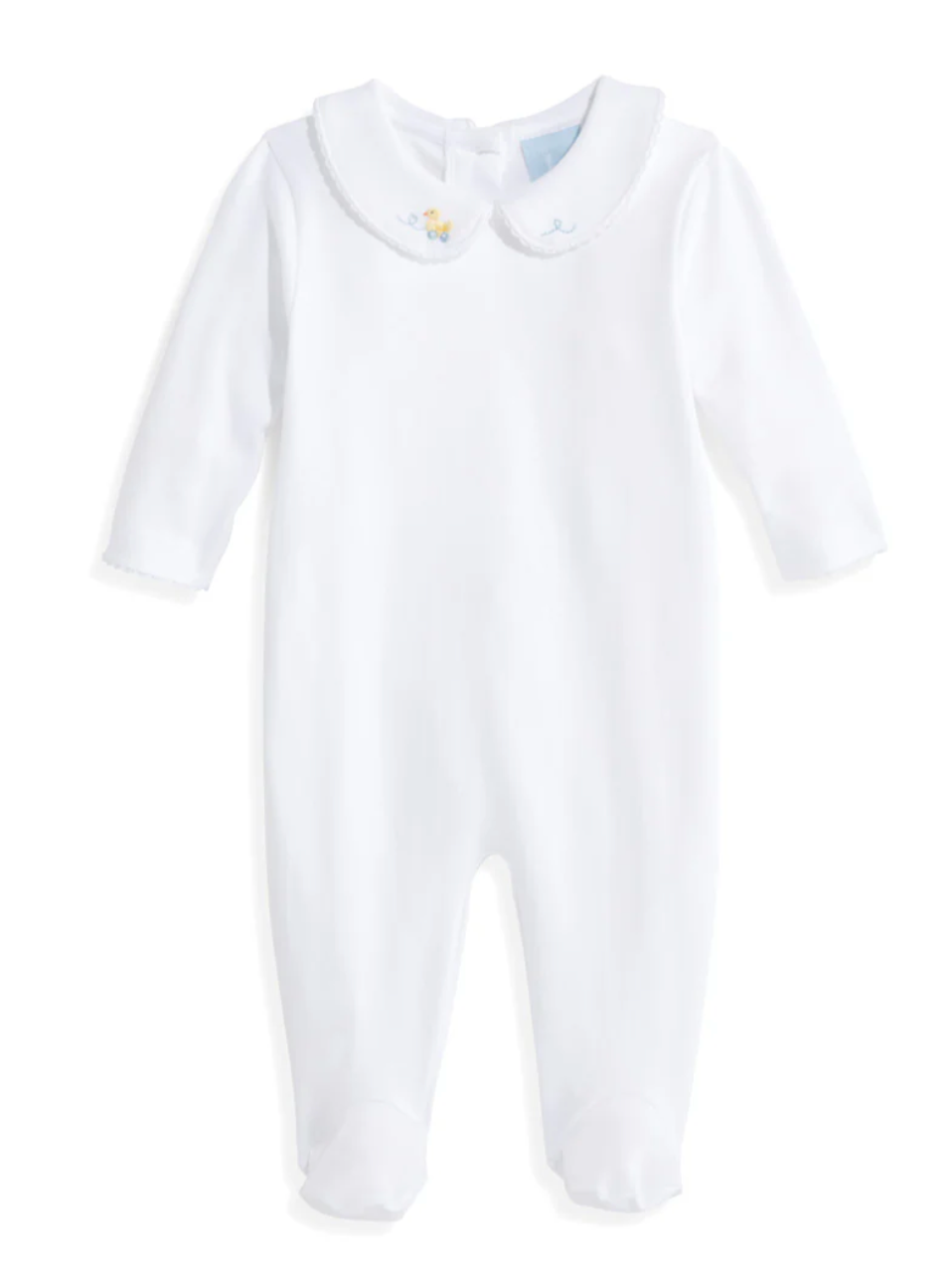 White Duck Collared Footie (Infant)