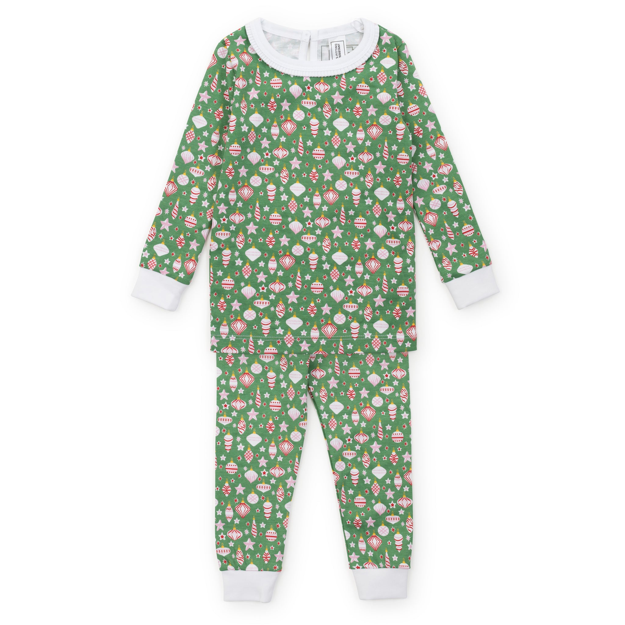 Ava Christmas Pajama-Hot Cocoa Santa/Retro Ornaments (Kid)